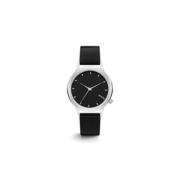 Komono Black Silver Lexi Wristwatch