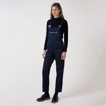 Kate Sheridan Navy Dungarees In Blue