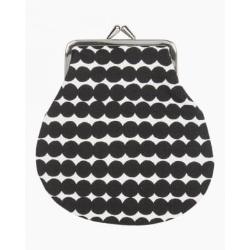 Marimekko Black And White Pieni Kukkaro Rasymatto Purse