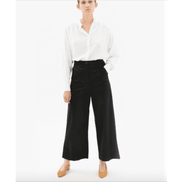 Womens People Tree Trousers  Rochelle Wide Leg Trousers Black ~  Accommodation Salerno