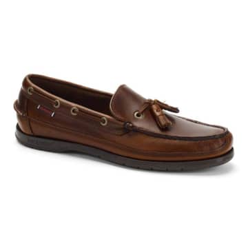 Sebago Ketch Waxed Leather Loafer Brown Gum