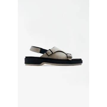 Adieu Grey Type 140 Suede Calf Sandals