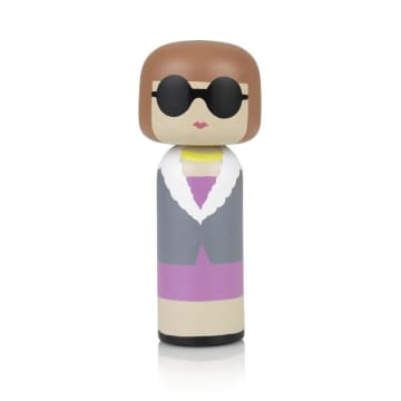 Lucie Kaas Anna Wintour Wood Figurine By  In Pink