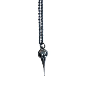 Collardmanson Oxidised Bird Skull Necklace