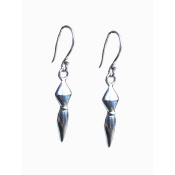 Collardmanson 925 Silver Harlequin Earrings In Metallic