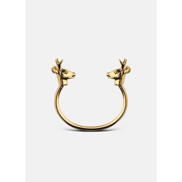 Skultuna Deer Cuff In Gold