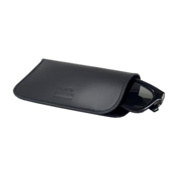 Taylor Kent Leather Glasses Case Black