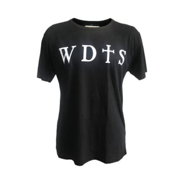 Wdts Bamboo Black T Shirt Logo On Front