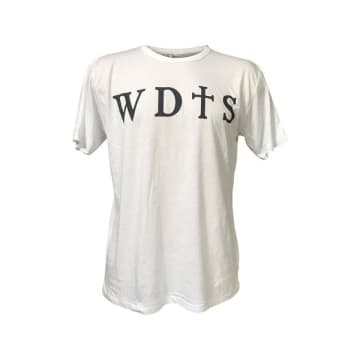 Wdts Bamboo White T Shirt Logo On Front