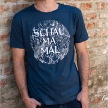 Loretta Cosima "schau Ma Mal" T Shirt Denim Blue