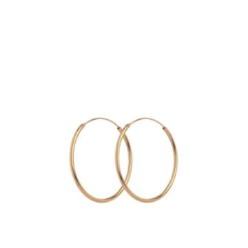 Pernille Corydon 2cm Gold Plain Hoops