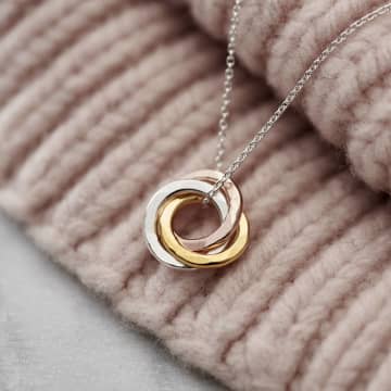 Posh Totty Designs Mixed Gold Mini Russian Ring Necklace