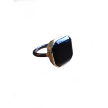 Window Dressing The Soul Large Black Onyx Stone Ring