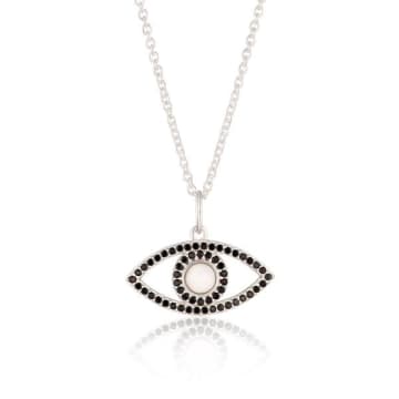 Scream Pretty Opal Eye Necklace Silver In Metallic