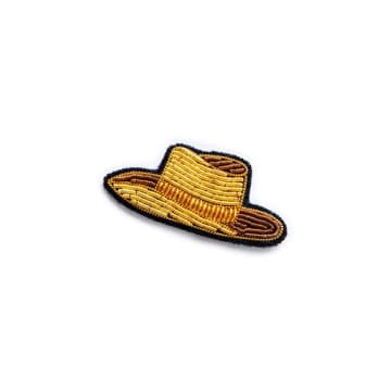 Macon & Lesquoy Cowboy Brooch In Gold