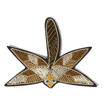Macon & Lesquoy Dragonfly Embroidered Brooch