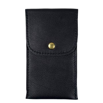 Black Bough Black Leather Wristwatch Pouch