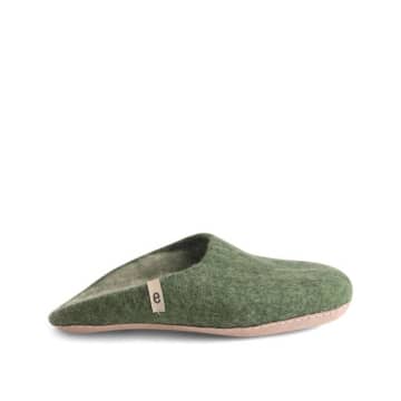 Egos Wool Slippers Green