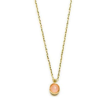 Dlirio Rose Quartz Stone Necklace