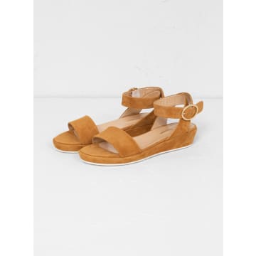 Anne Thomas Pony Suede Leather Romane Sandals