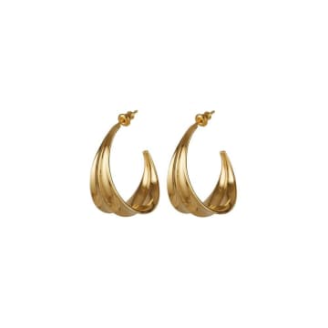 Rachel Entwistle Athena Hoops In Gold