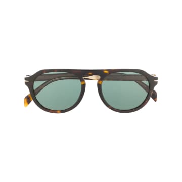 David Beckham Eyewear Tortoiseshell Round-frame Sunglasses