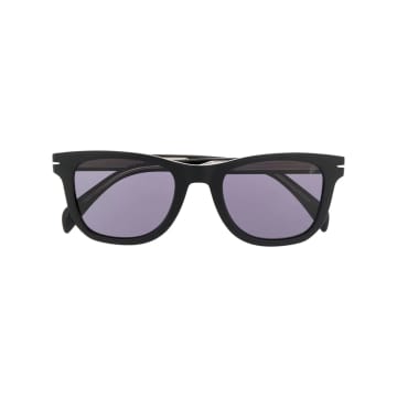 David Beckham Eyewear Rounded Square-frame Black Sunglasses