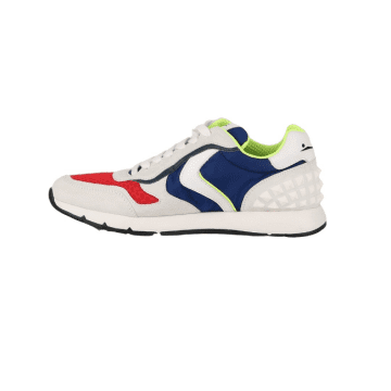 Shop Voile Blanche Men´s White-blue-red Sneakers In Leather And Nylon