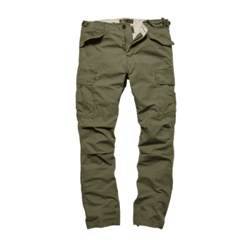 Vintage Industries Olive M 65 Ripstop Trouser In Green