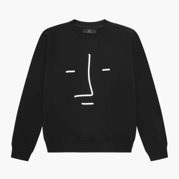 Av London Black And White Profile Sweatshirt