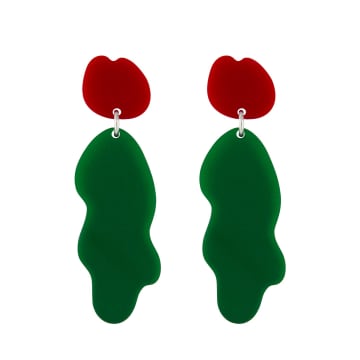 Orella Jewelry Bloom Earrings In Green