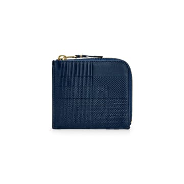 Comme Des Garçons Navy Cdg Intersection Wallet Sa3100ls In Blue