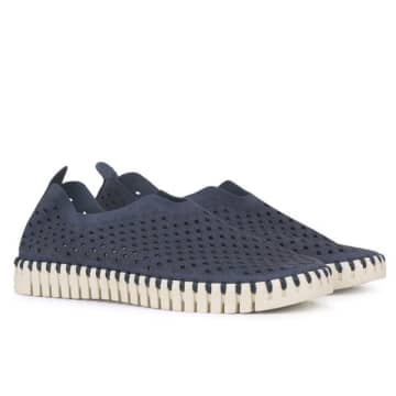 Shop Ilse Jacobsen Navy Tulip Slip On In Blue