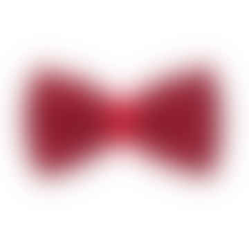 Dotted Wool And Cotton Knitted Bow Tie