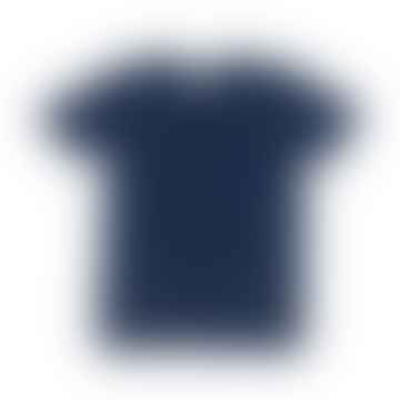 Deep Indigo Baja Short Sleeve Cotton & Hemp T-Shirt