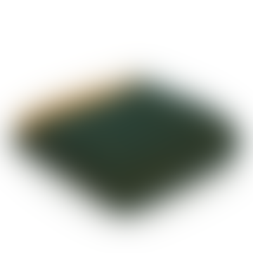 Plaid in pura lana vergine smeraldo e senape 150 cm x 183 cm