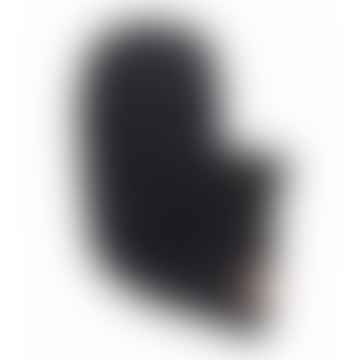 170 × 19 cm Unisex gestrickter Schal schwarz