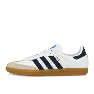 adidas samba white and navy