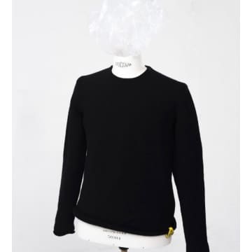 John Sterner Oland Crew Neck Sweater In Black In Black/black