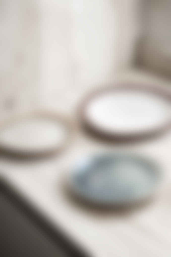 HKliving Ceramic 70's Dinner Plate Frost Set of 2