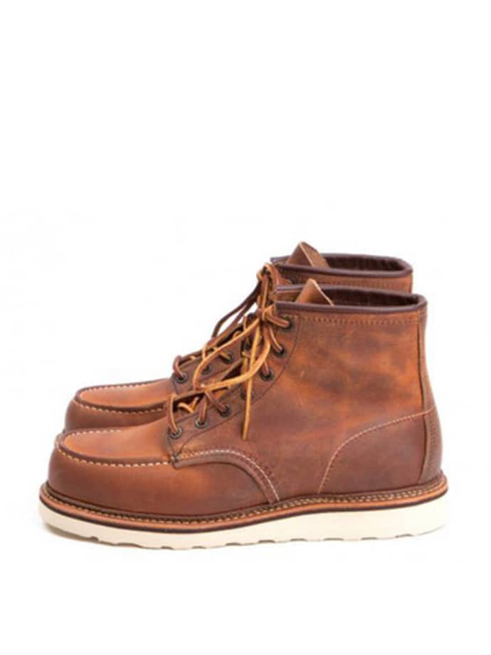 red wing moc toe copper