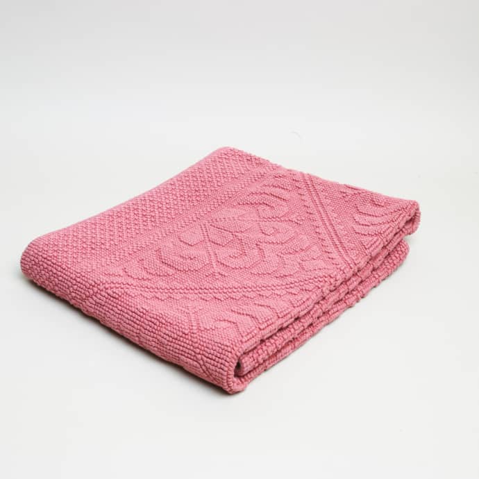 Trouva Blush Soft Rose Enzo Extra Long Bath Mat