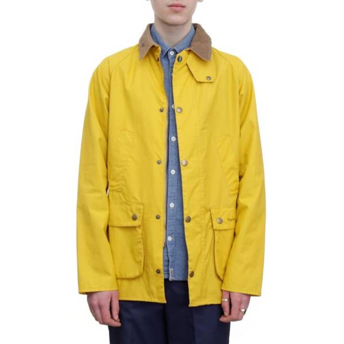 barbour bedale yellow