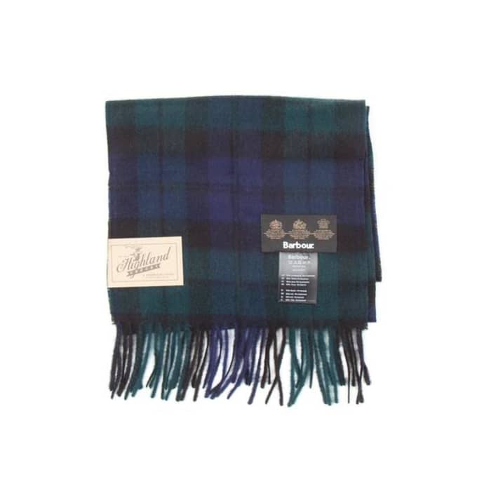 barbour black watch scarf