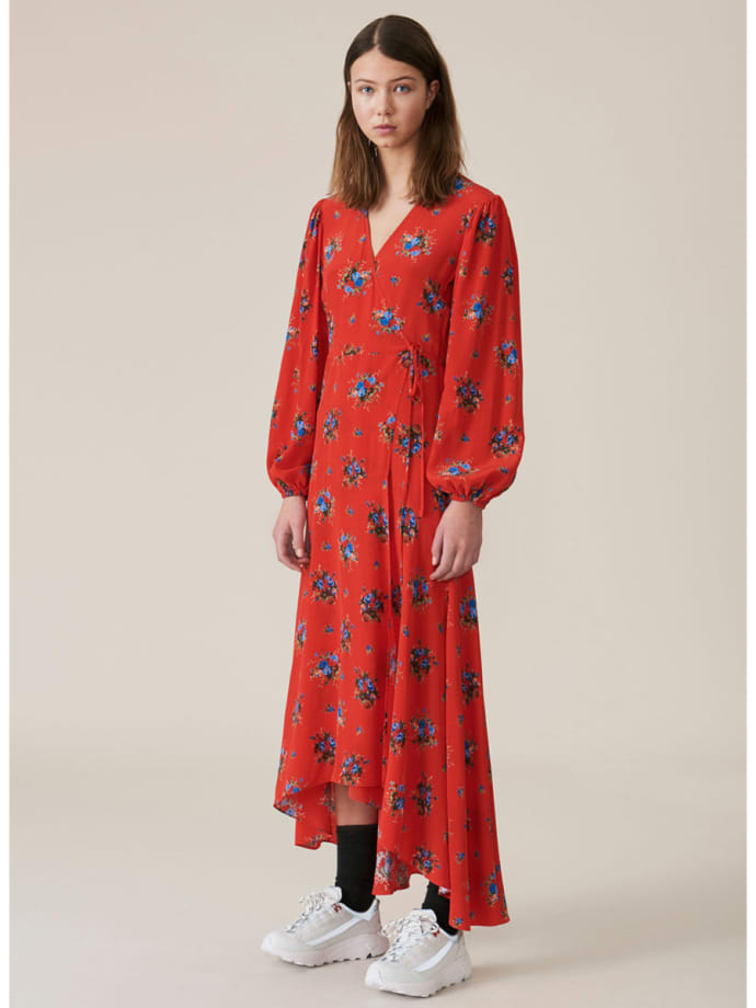 ganni kochhar wrap dress