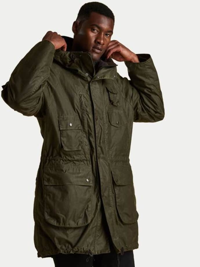 engineered garments barbour zip parka