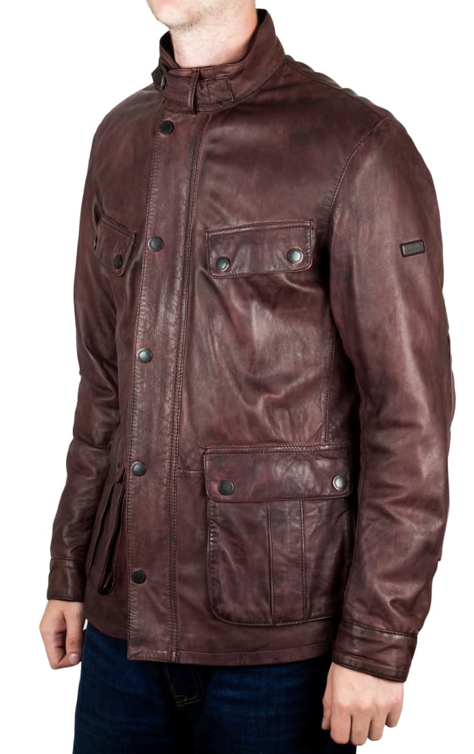 barbour john leather jacket