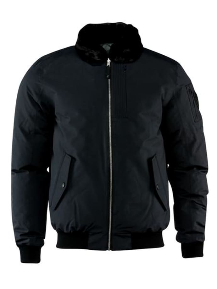 bomber jacket negra