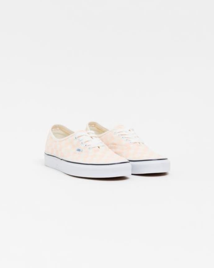 vans authentic checkerboard apricot