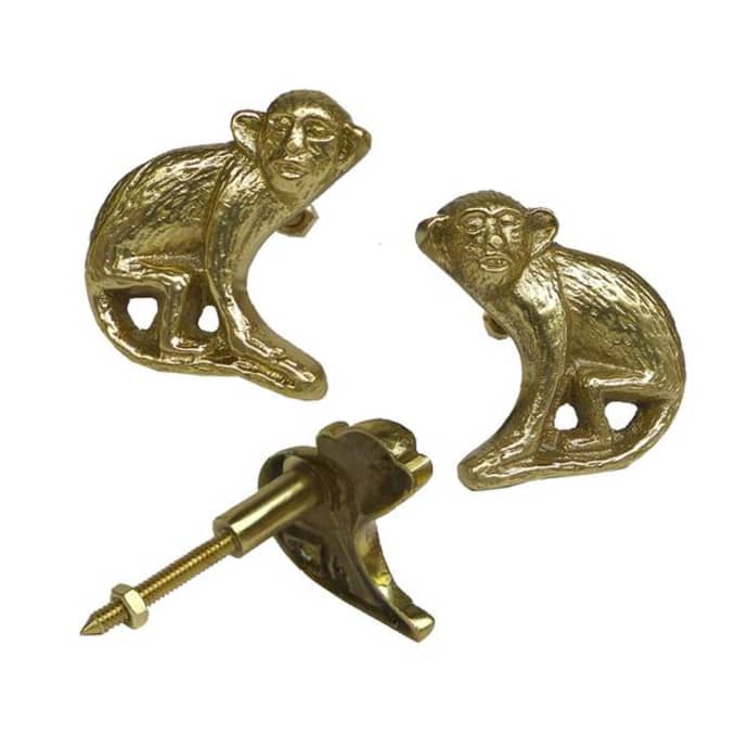 Trouva Pair Of Peppin Monkey Knobs